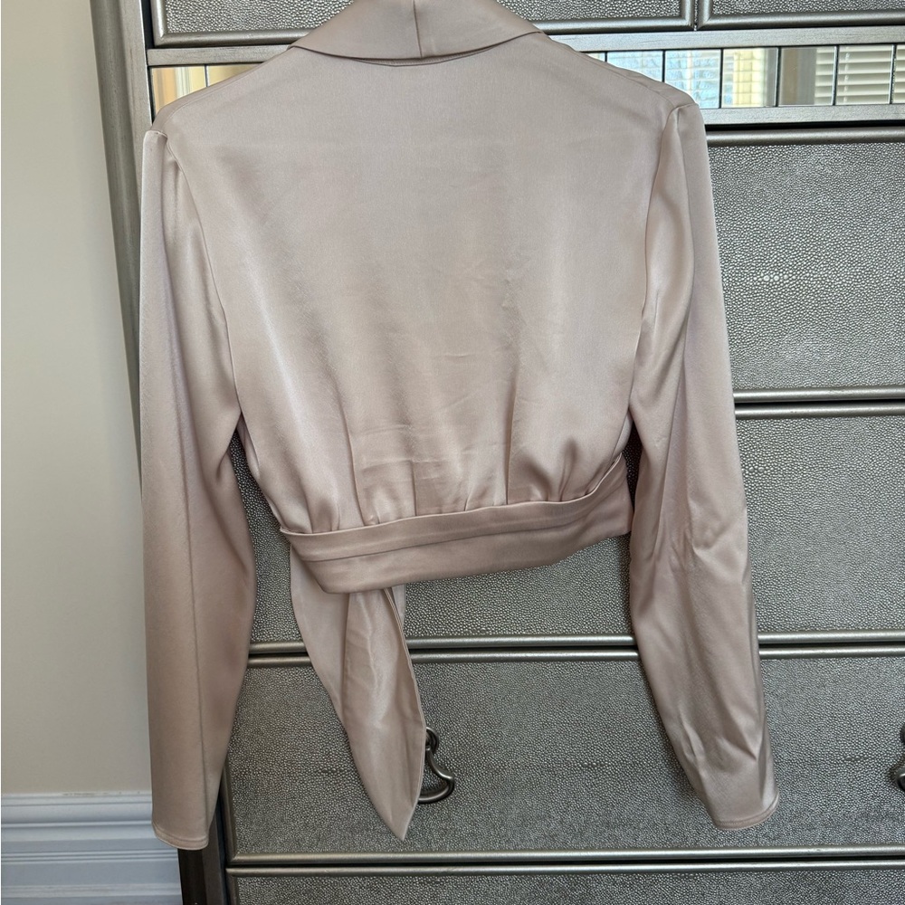 Babaton Davis Long Sleeve Wrap Blouse - Picture 4 of 7
